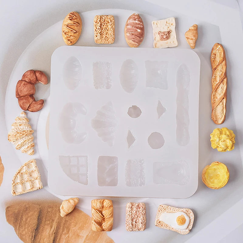 Mini Silicone Mold – Resin, Clay, Fondant & Dollhouse DIY Silicone Craft Mold PRIMED