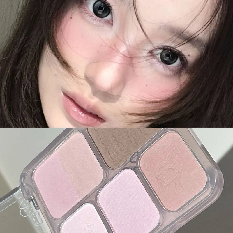 HERORANGE 5-Color Eyeshadow Palette – Matte & Shimmer
