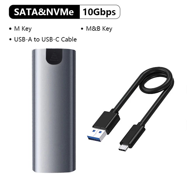 UTHAI M6 M.2 SSD Enclosure USB 3.1 NVMe NGFF Dual Protocol
