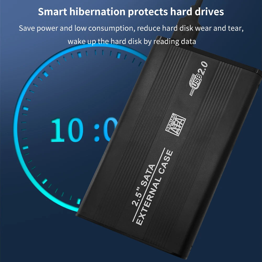 TISHRIC 2.5" SATA to USB 3.0 HDD SSD Enclosure | Type-C HDD SSD Enclosure PRIMED