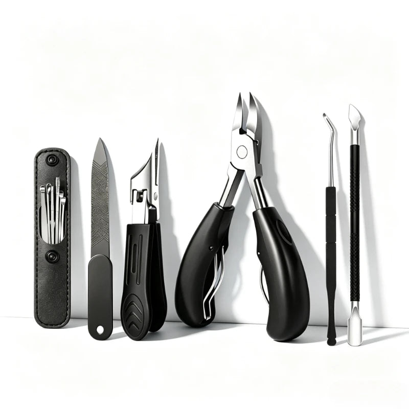 11pc Professional Toenail Clipper Set | Heavy-Duty Nail Care Kit