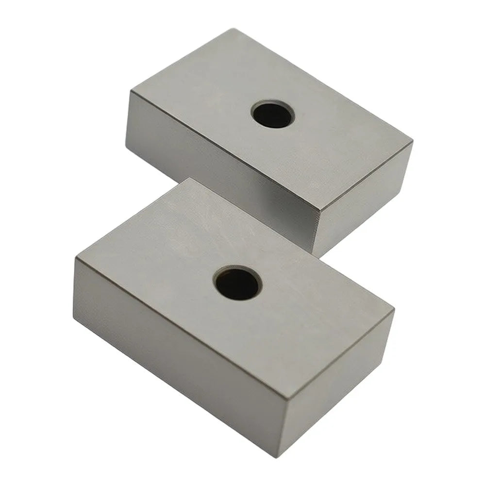 1-2-3 Steel Setup Blocks 1"×2"×3" Matched Pair – 1 Hole Precision Setup Blocks PRIMED