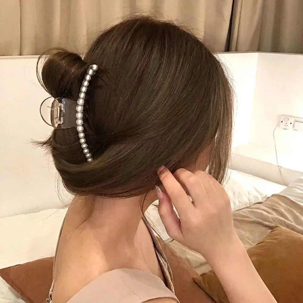 Pearl Hair Claw Clip – Elegant Shark Clip for Daily Styling Hair Claw Clip PRIMED
