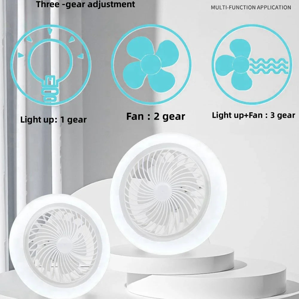 Dimmable Ceiling Fan Light with Remote Control E27 LED Ceiling Fan Light PRIMED