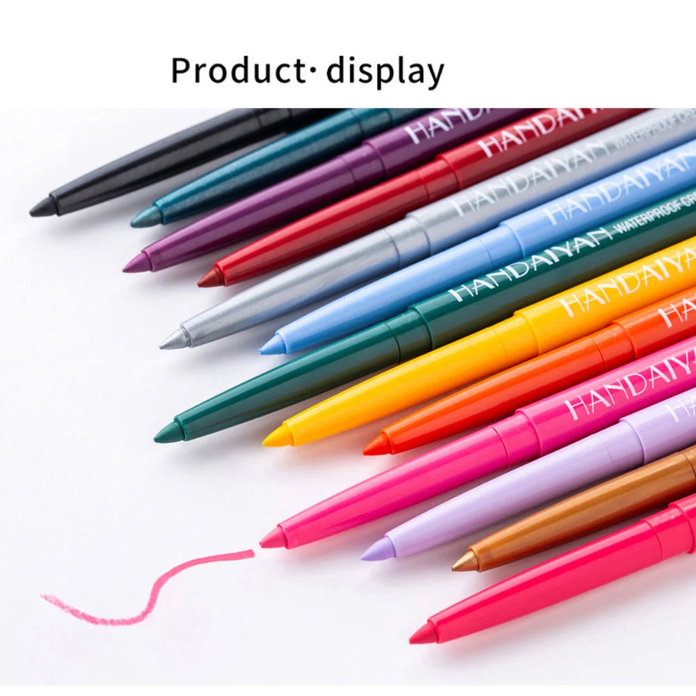Handaiyan 20-Piece Colored Waterproof Eyeliner Pencil Set Colored Eyeliner Set PRIMED