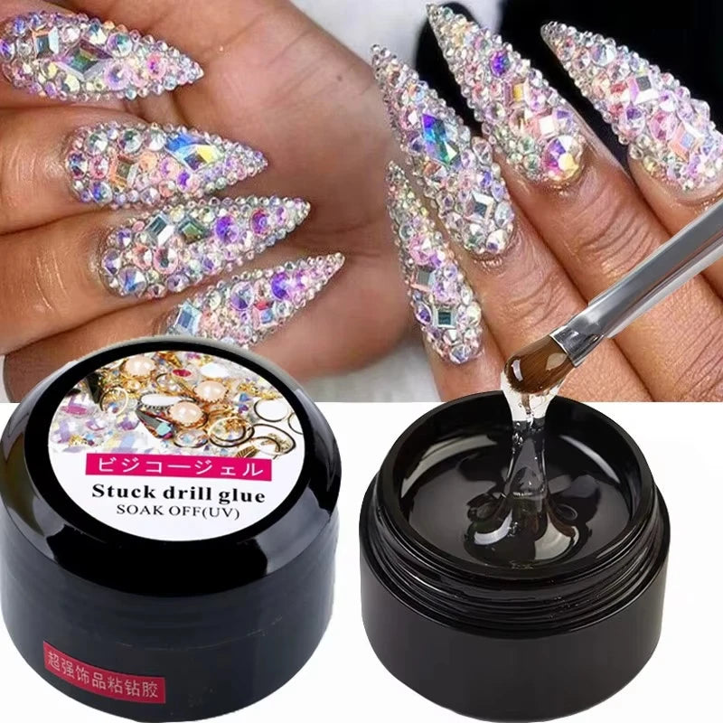 UV Gel Nail Glue for Rhinestones & False Tips – 8g
