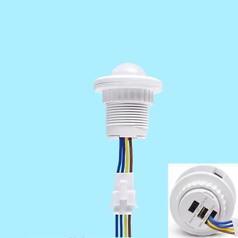 PIR Motion Sensor Switch Adjustable Time Delay AC85–265V Motion Sensor Switch PRIMED 1Pcs