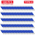 100-Pack Custom Logo USB-C Flash Drives 32/64/128GB Bulk USB Flash Drive PRIMED 128 GB DEEP BLUE