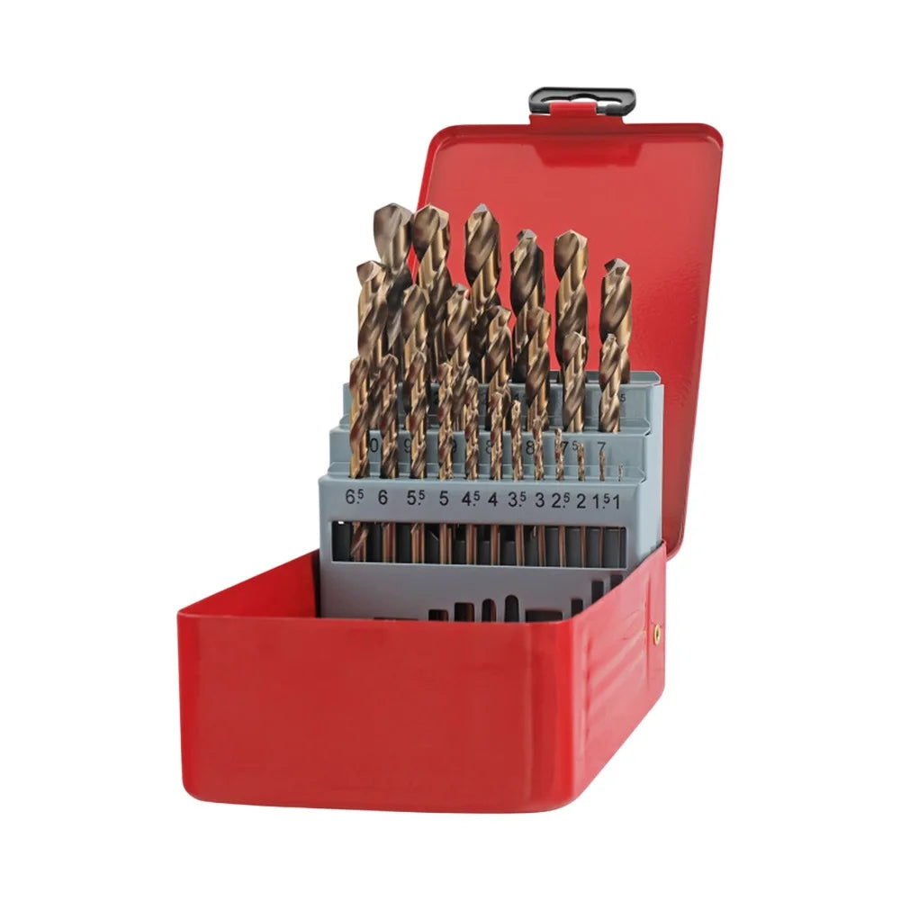 HSS Twist Drill Bit Set for Metal – 13, 19 or 25 Piece