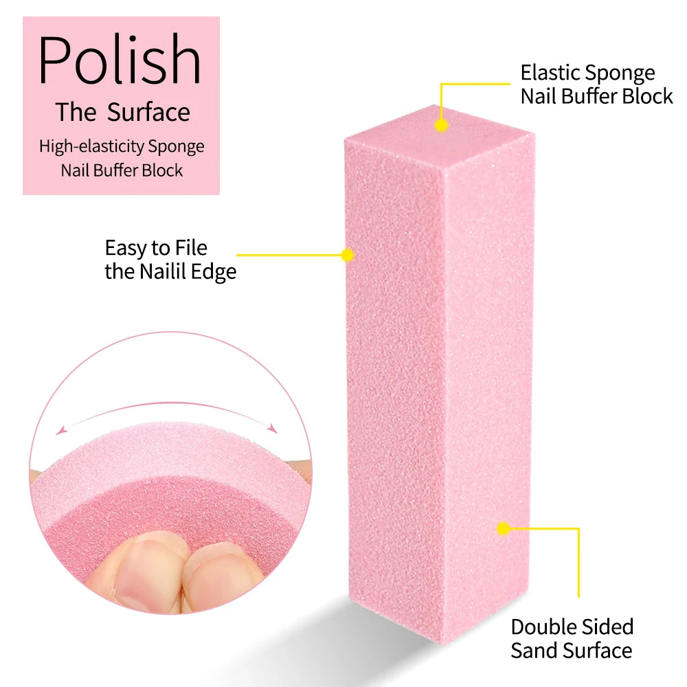 10-Pack Nail Buffer Block Polishing File | Manicure & Pedicure Nail Buffer Block PRIMED