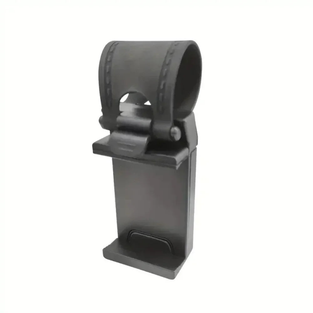 Universal Car Steering Wheel Phone Holder & GPS Mount Car Phone Mount PRIMED Black