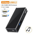 MAIWO 20Gbps M.2 NVMe SSD Enclosure USB 3.2 GEN2x2 Type-C NVMe SSD Enclosure PRIMED 20Gbps NVME SSD Case