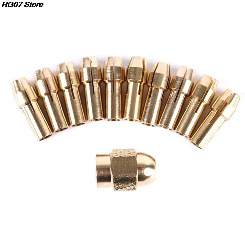 Brass Collet Chuck Set 0.5–3.2mm | 10/11pc Rotary Tool Kit