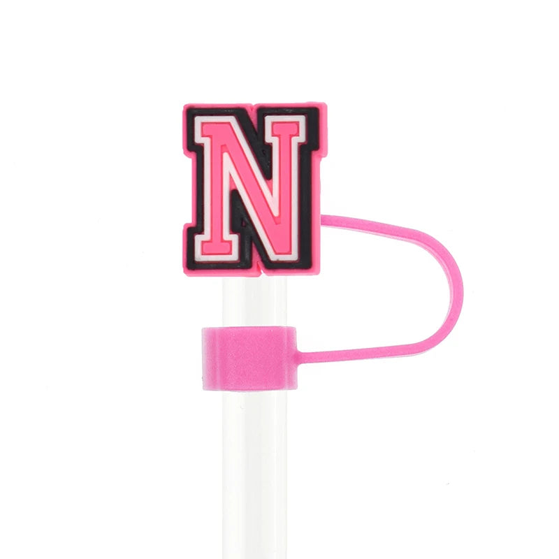 Silicone Letter Straw Cover Caps for Stanley 30 & 40oz Tumblers