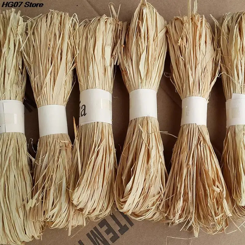 Natural Raffia Rope 50pcs – DIY Gift Wrapping & Party Decor