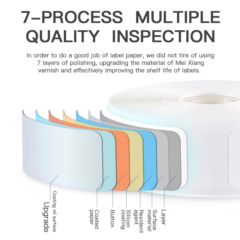 Niimbot Thermal Label Paper Roll – D11 D110 D101 Waterproof Thermal Label Roll PRIMED