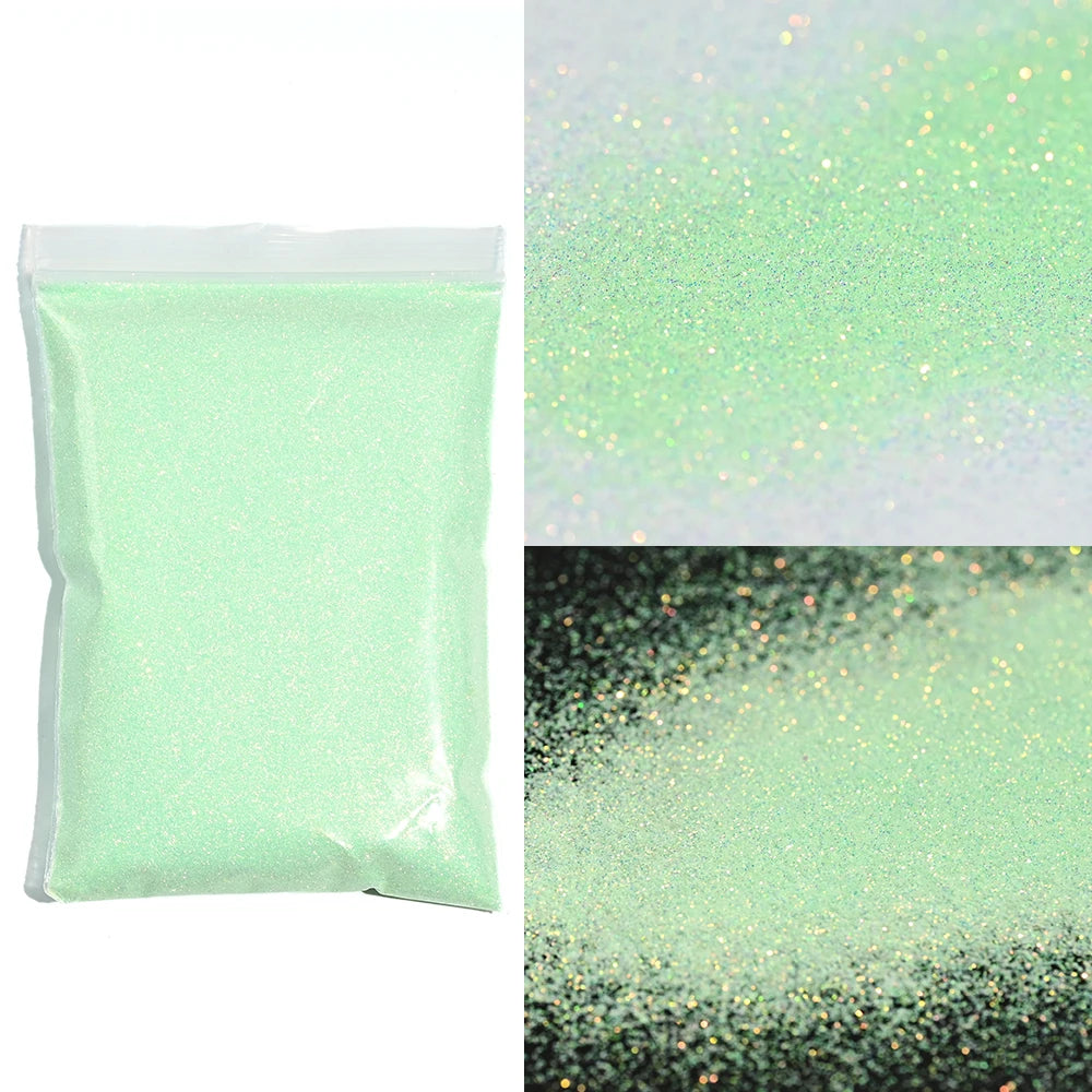 Ultra-Fine Nail Glitter Powder 10g – Pink & Blue Chrome Pigment