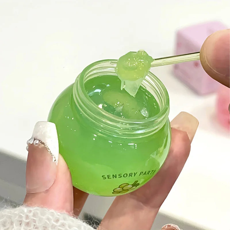 ZYXUAQIR 6g Moisturizing Lip Mask Balm – Grape & Peach