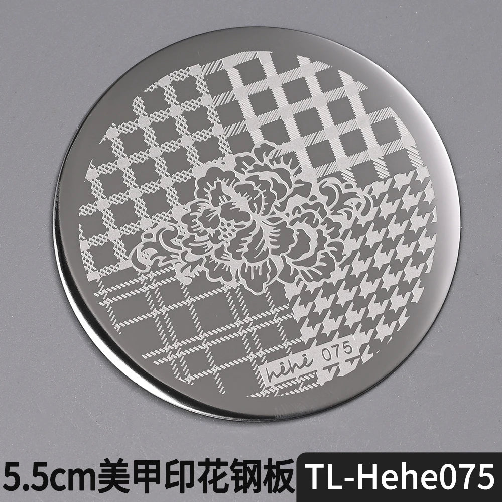 Nail Stamping Plate 5.5cm – Butterfly Flower Lace Stencil