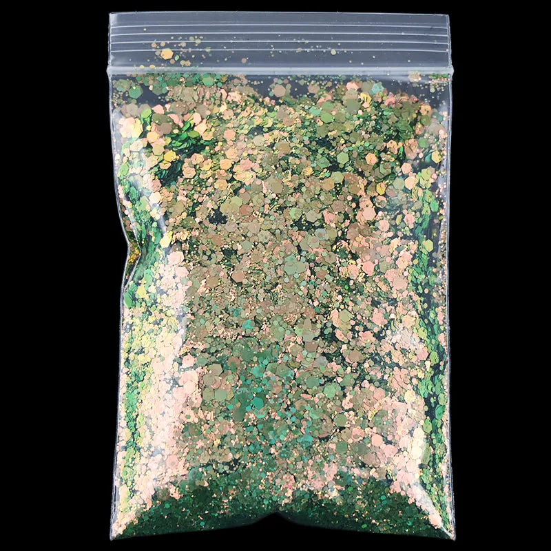 Mermaid Nail Art Glitter 50g – Chameleon Hexagon Sequins
