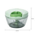LMETJMA Manual Vegetable Chopper – Hand Pull Garlic Mincer Manual Vegetable Chopper PRIMED A