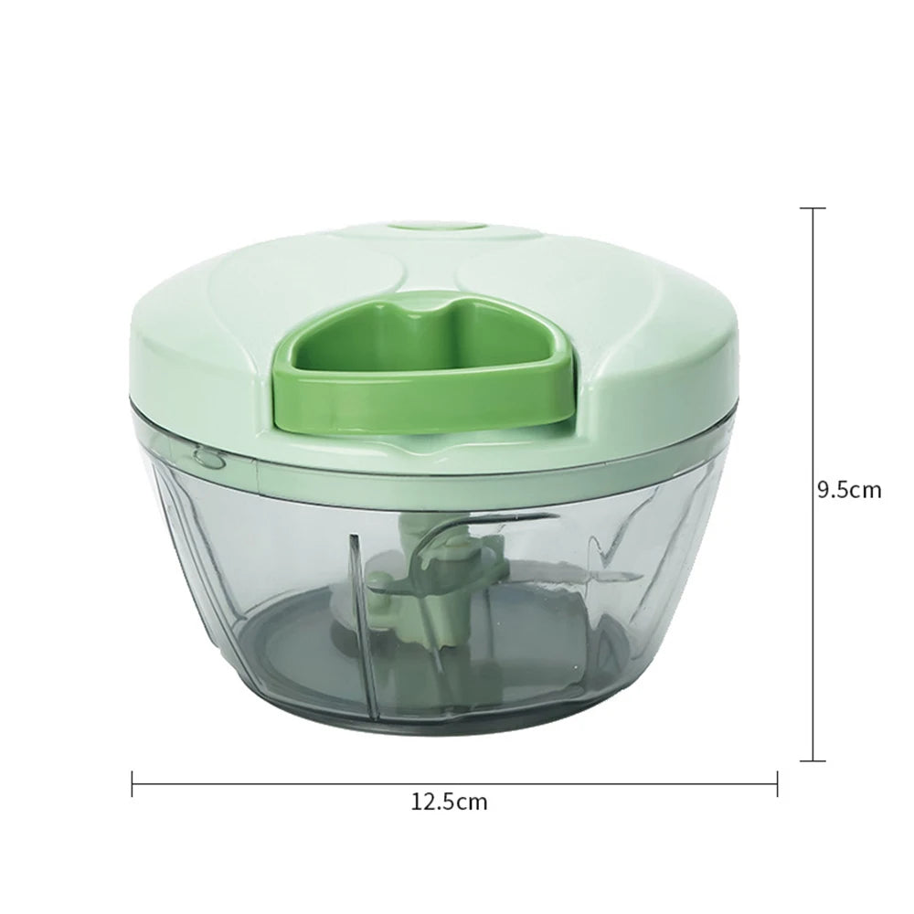 LMETJMA Manual Vegetable Chopper – Hand Pull Garlic Mincer Manual Vegetable Chopper PRIMED A