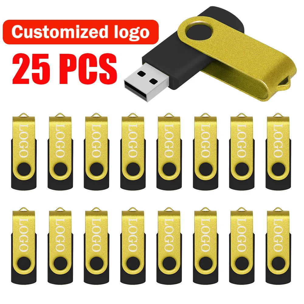25-Pack USB 2.0 Flash Drives 4GB–64GB | Free Custom Logo USB Flash Drive PRIMED 32 GB Style F China Mainland