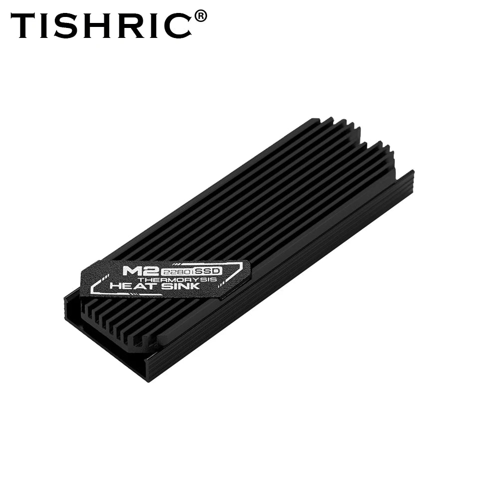 TISHRIC M.2 2280 NVMe SSD Aluminum Heatsink & Thermal Pad SSD Heatsink Cooler PRIMED Black1 China Mainland