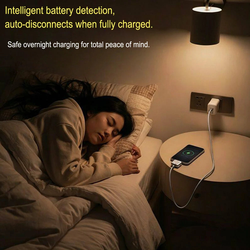 Type-C Auto Cut-Off Charging Adapter | Full Charge Disconnect