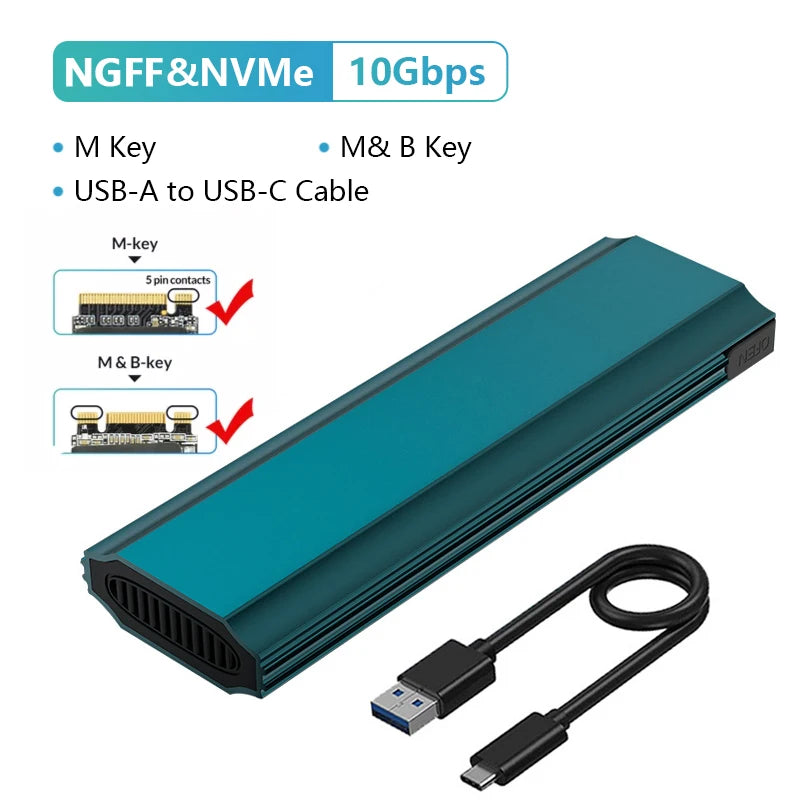 UTHAI M16 Tool-Free M.2 SSD Enclosure – NVMe & NGFF Type-C