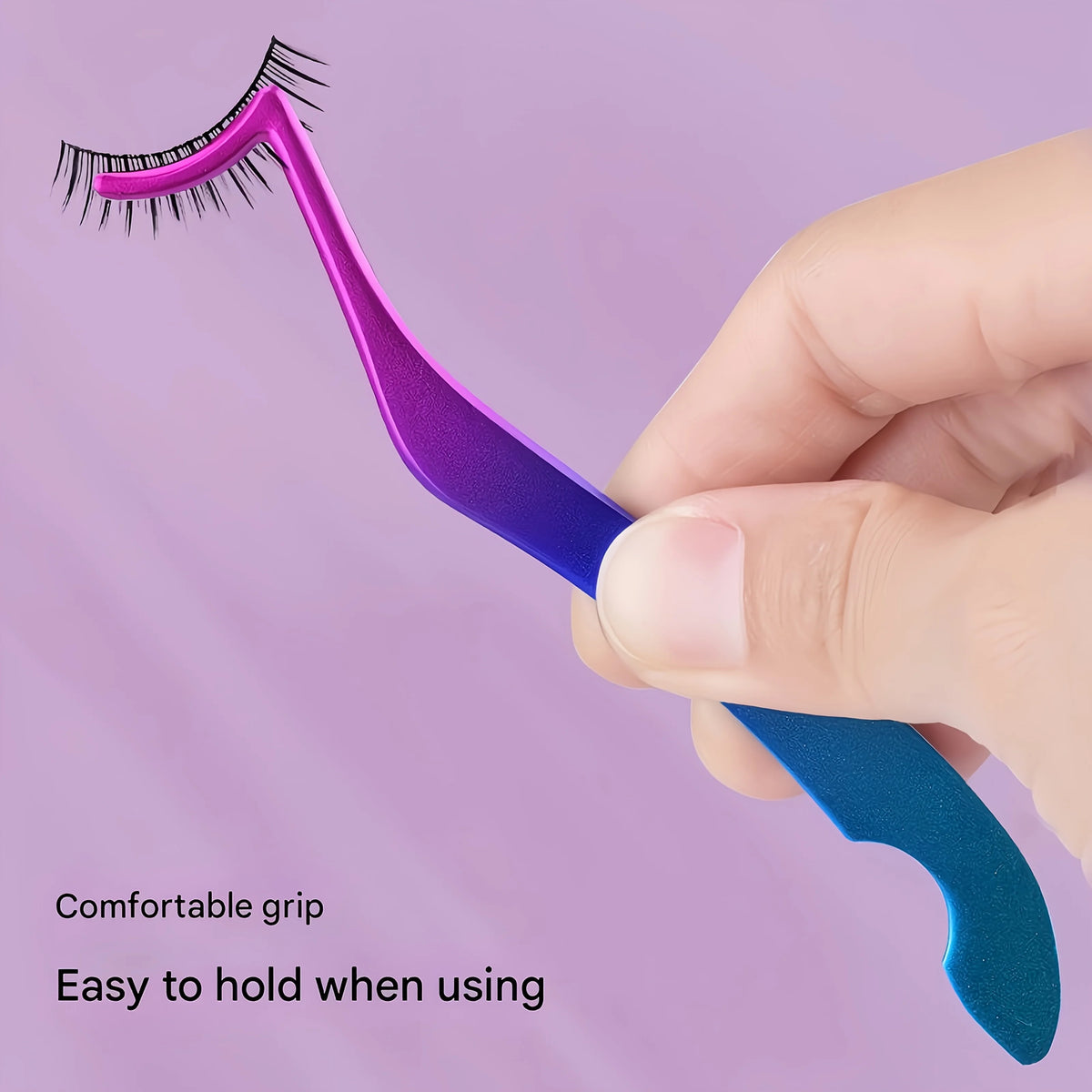 Stainless Steel False Eyelash Tweezer & Seahorse Curler Clip