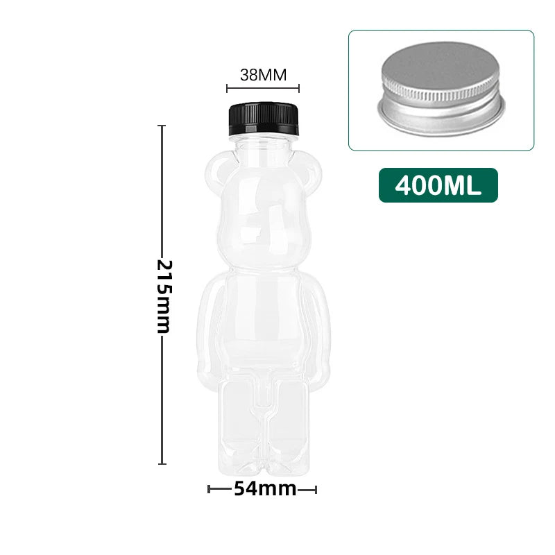 Transparent PET Juice Bottle Sealed Cap 350ml 500ml | Cold Drinks