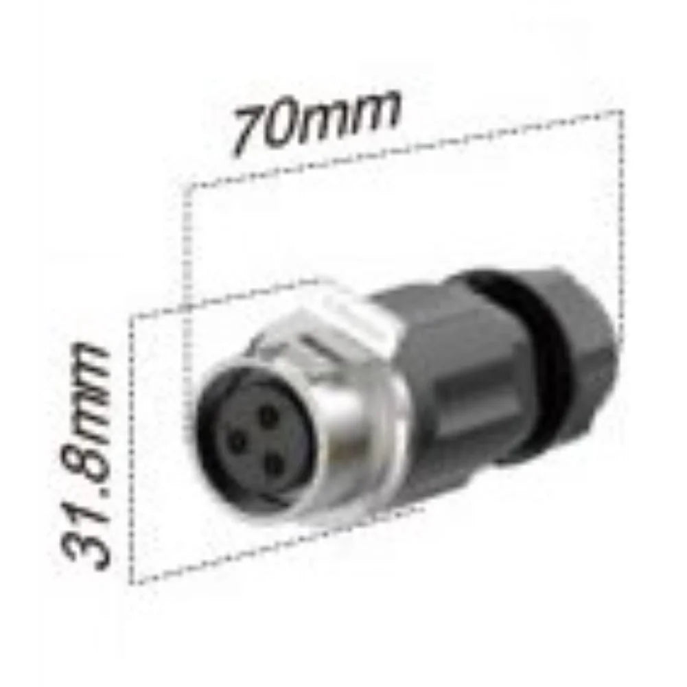 LP-20 IP68 Waterproof Aviation Connector 2P 3P 4P – 2-Pack Waterproof Connector PRIMED