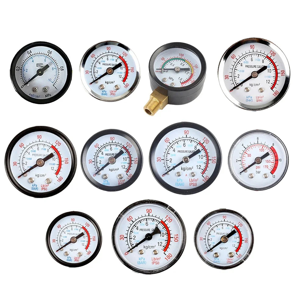 Y40/Y50 Pressure Gauge 0–180 PSI | Air, Gas, Water & Fuel