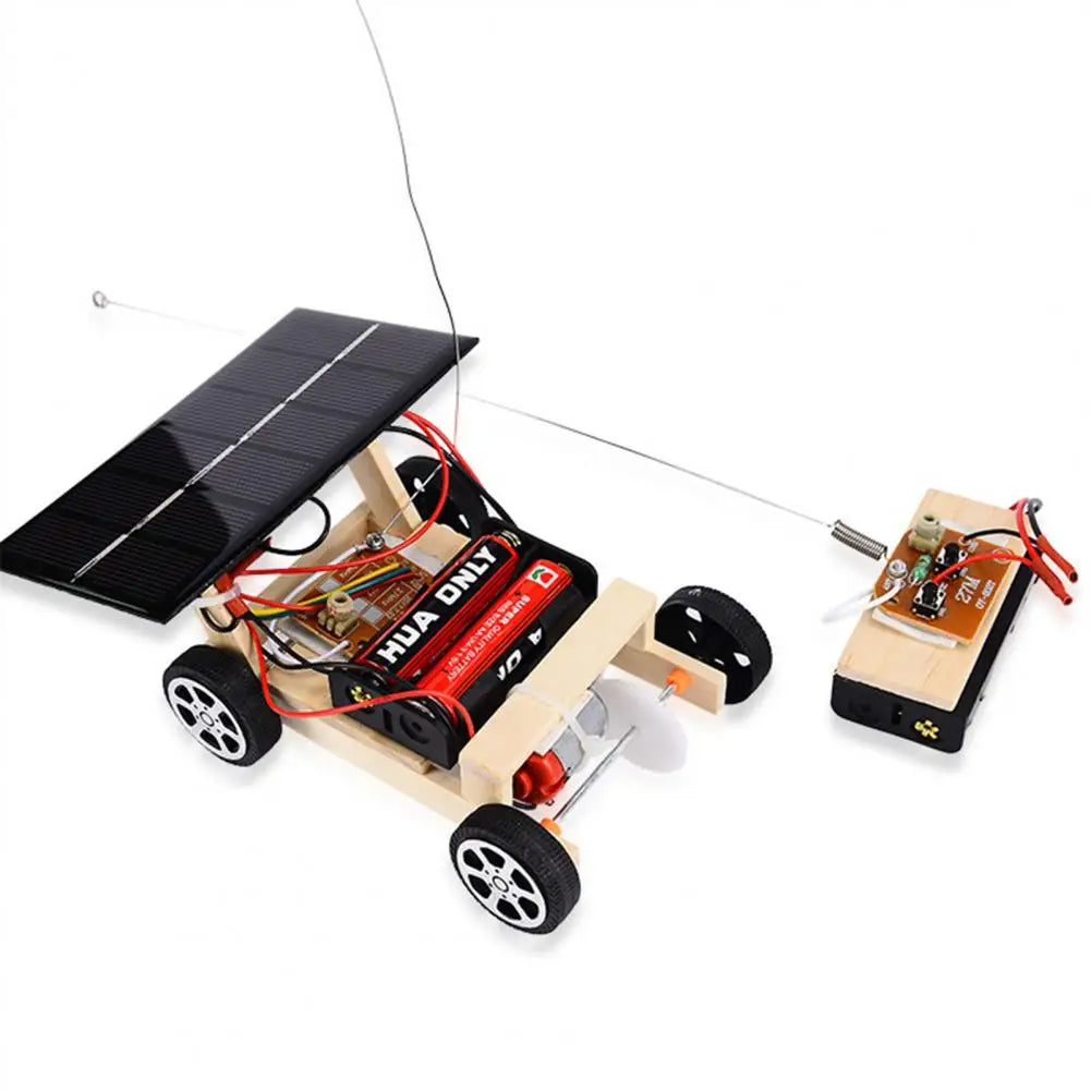 Wooden Solar RC Car DIY STEM Science Kit for Kids Ages 7–14 STEM Science Kit PRIMED