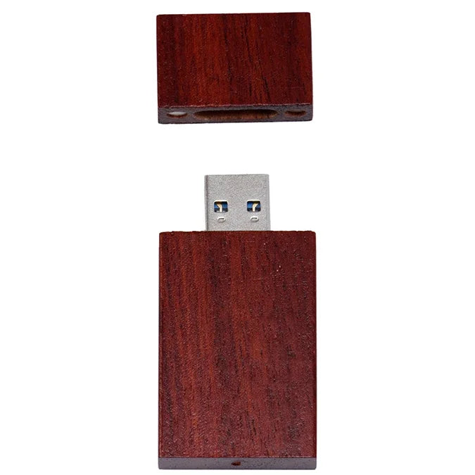Wooden USB Flash Drive Custom Laser Engraved – 8GB to 64GB Gift USB Flash Drive PRIMED 8GB Rose wood no box CN