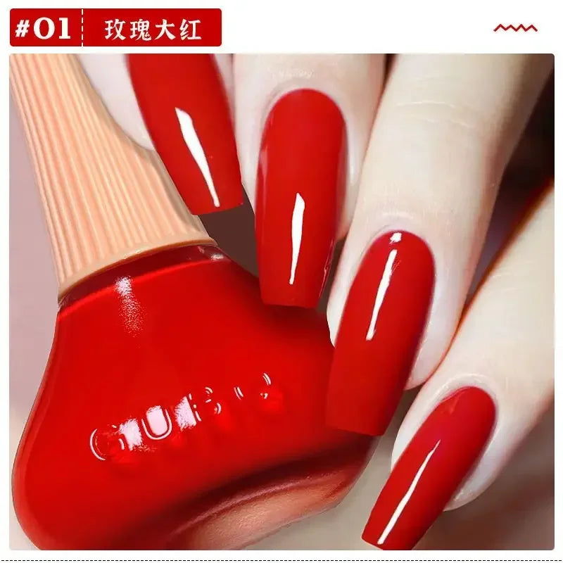 Glitter Gel Nail Polish Quick Dry Autumn Coffee Tones 12ml