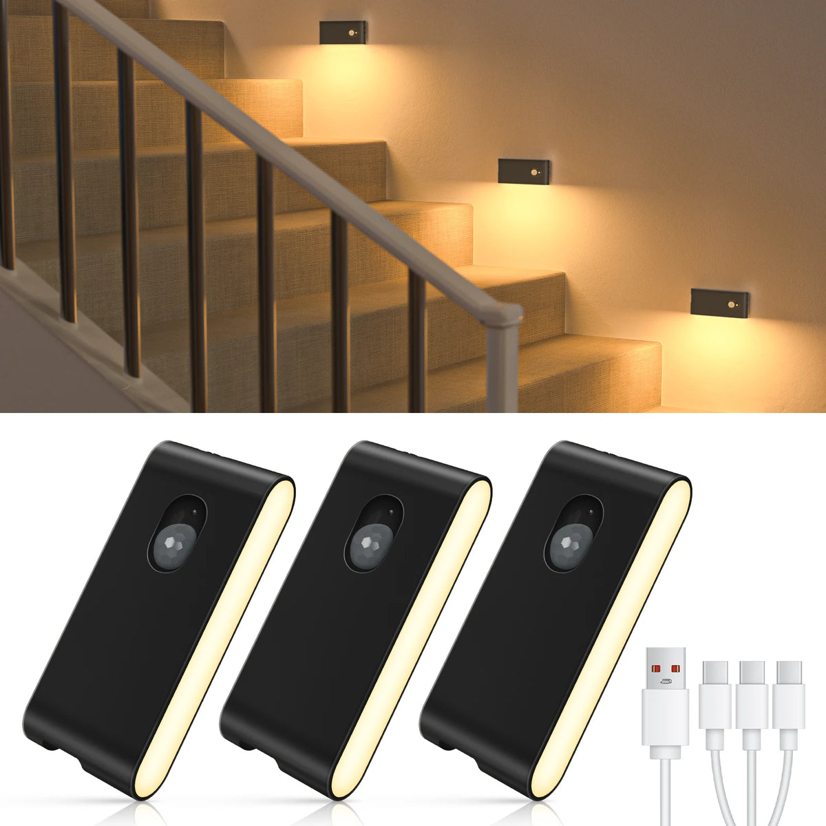 WILLED Motion Sensor Night Light | Rechargeable Warm White LED