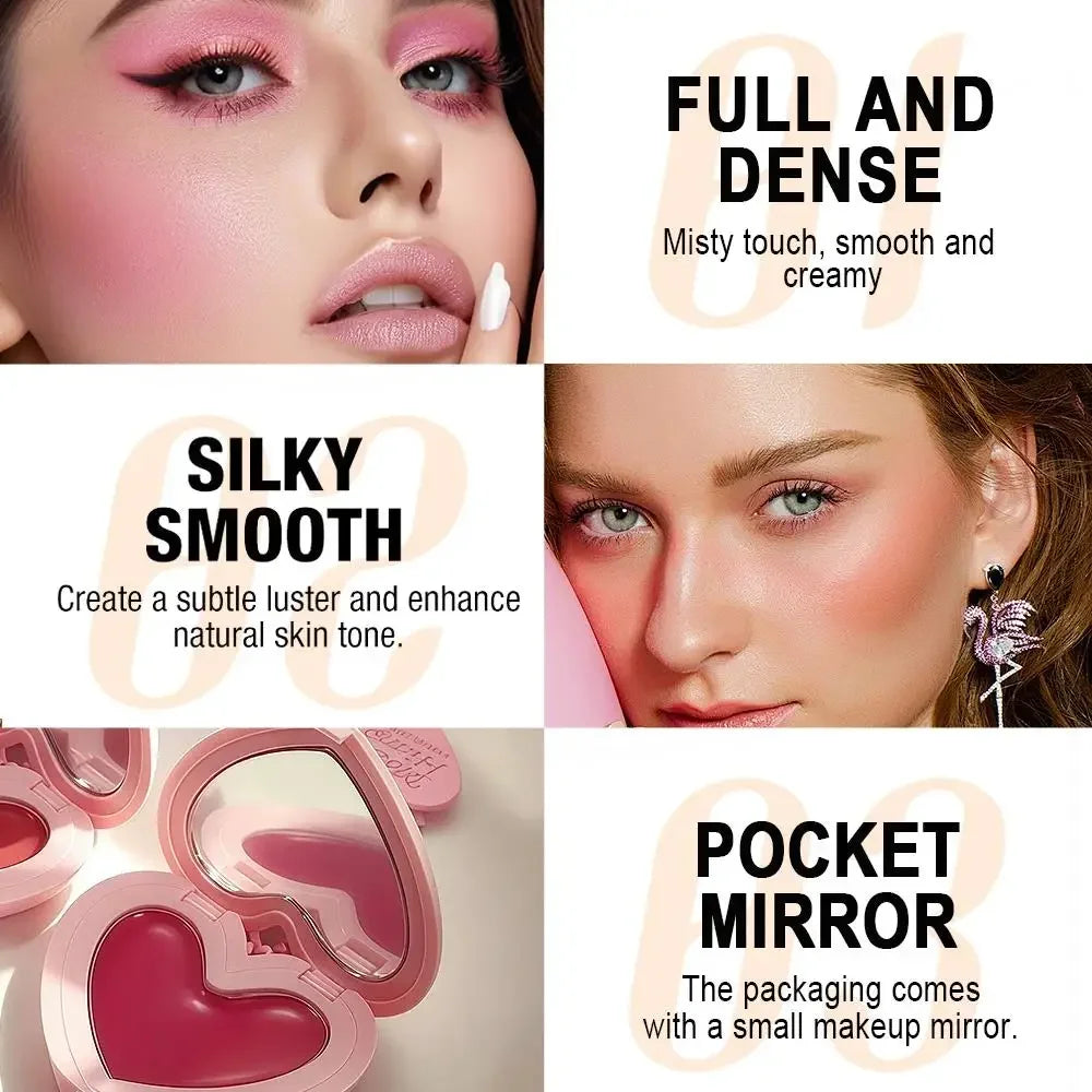 SAM SUGAR Heart Cream Blush – Lip & Cheek, Waterproof