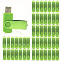Custom Logo USB Flash Drives 50-Pack | Metal Pen Drive 2.0 USB Flash Drive PRIMED light green 64GB x 50pcs