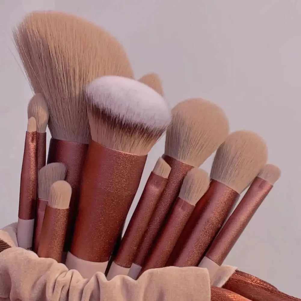 13-Piece Makeup Brush Set – Foundation, Eyeshadow & Blush Makeup Brush Set PRIMED