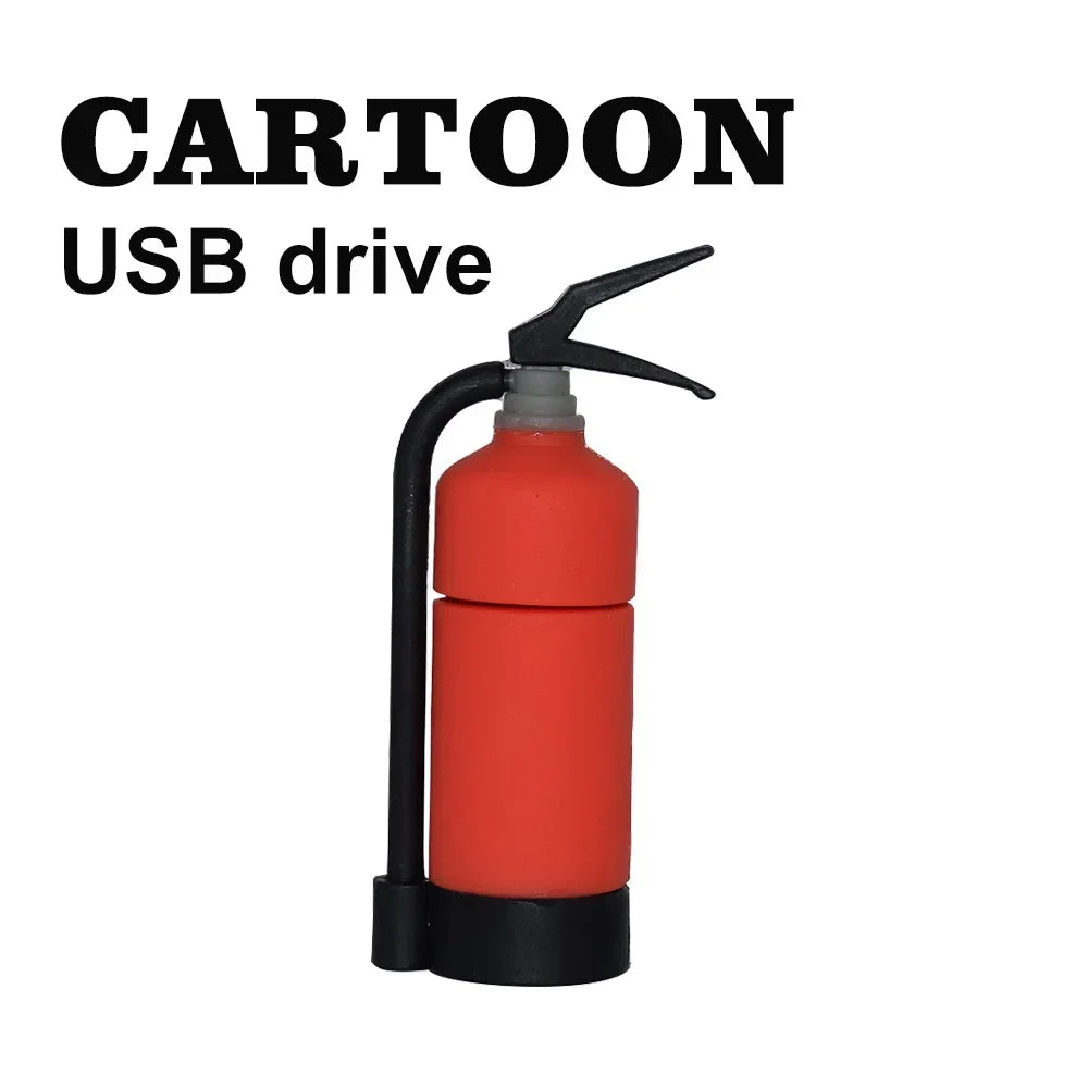 Fireman Fire Truck USB Flash Drive 8GB–128GB | Novelty Pen Drive Novelty USB Flash Drive PRIMED 4GB Style4