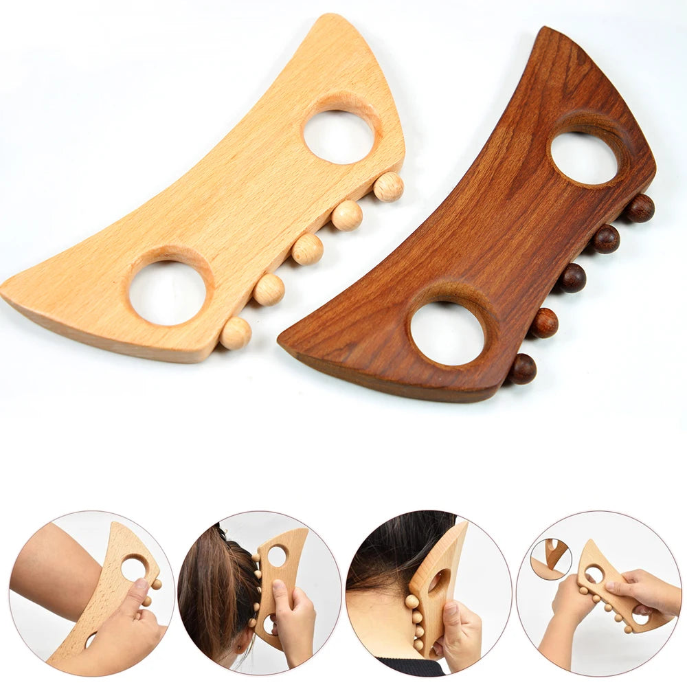 Wooden Gua Sha Scraping Massage Tool – Spa Body & Face