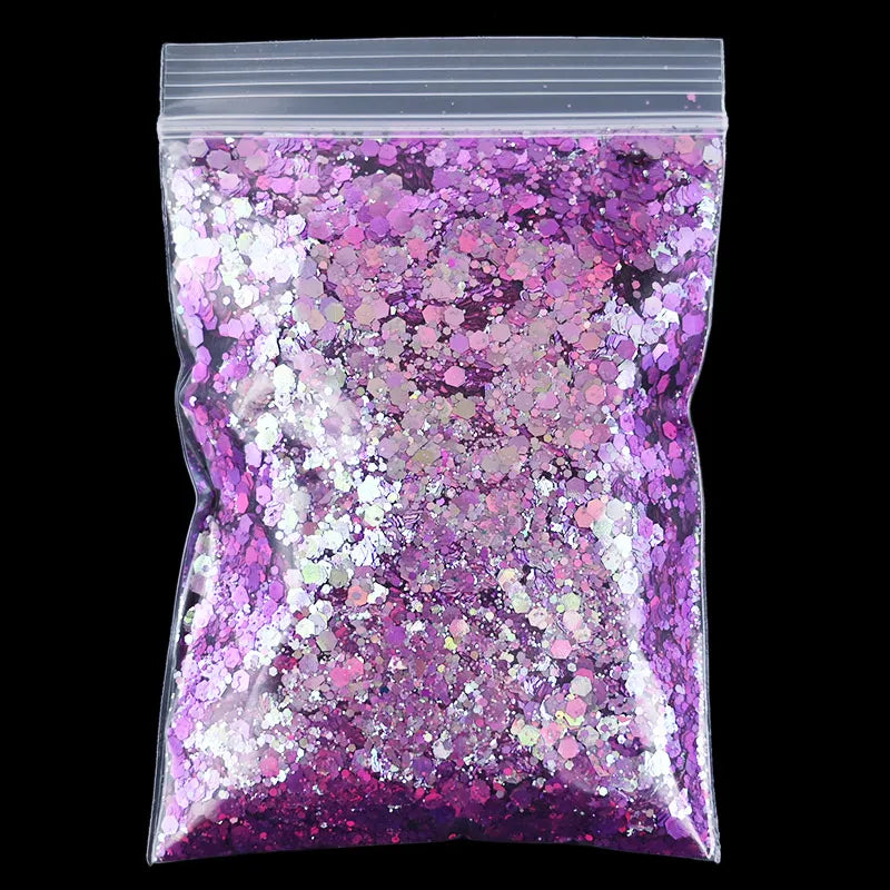Mermaid Nail Art Glitter 50g – Chameleon Hexagon Sequins