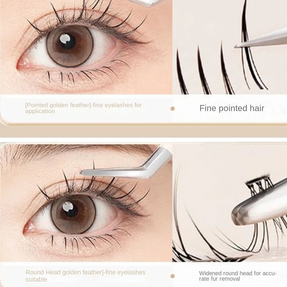 Anti-Static Eyelash Tweezers – Stainless Steel Lash Tool Eyelash Tweezers PRIMED