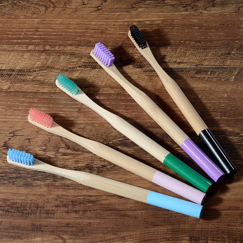 10-Pack Bamboo Toothbrush Medium Bristles | Eco Plastic-Free