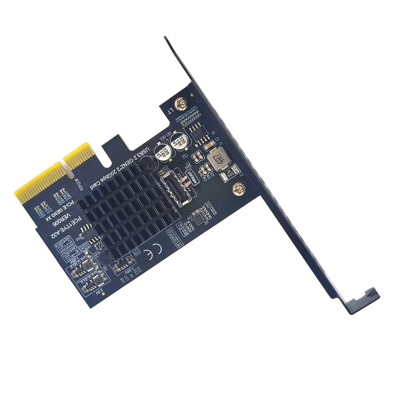 USB 3.2 Gen2x2 20Gbps Type-E PCIe x4 Card – ASM3242 PCIe Expansion Card PRIMED 20gb TYPE-E Card