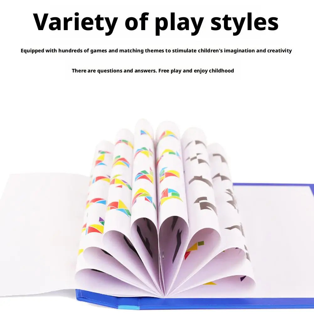 Magnetic Tangram Puzzle for Kids | Montessori Jigsaw Set Magnetic Puzzle Set PRIMED