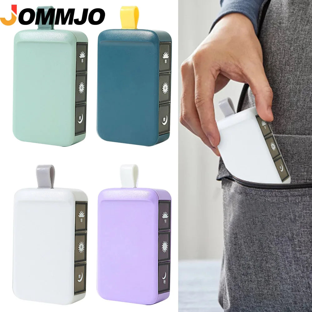 3-Compartment Pill Organizer with Timer | Travel Pill Box Pill Organizer PRIMED