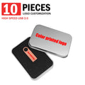 10-Pack Metal USB 2.0 Flash Drives 8–64GB | Free Custom Logo USB Flash Drive PRIMED 16 GB Rose Gold x10